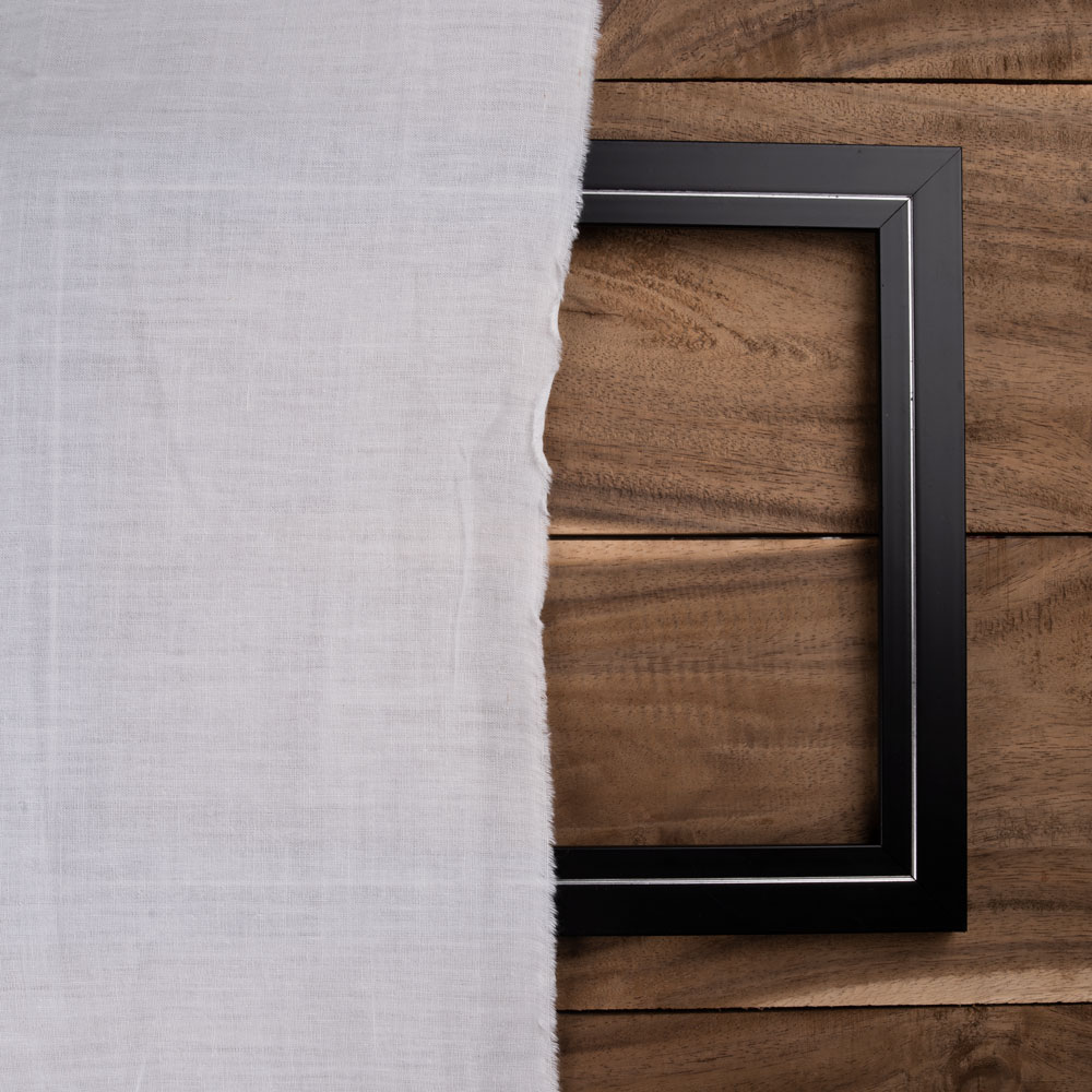 PLAIN WHITE NATURAL ORGANIC KHADI COTTON 128 GSM FABRIC