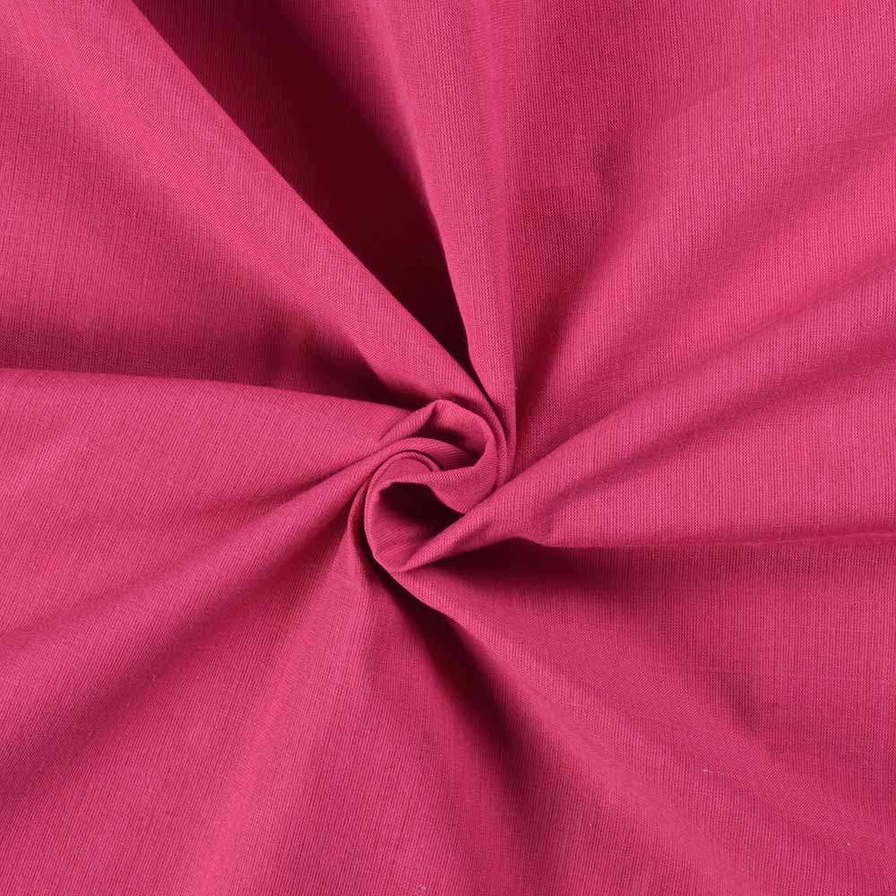 Plain Pink Pure Cotton 73 GSM Handwoven Fabric