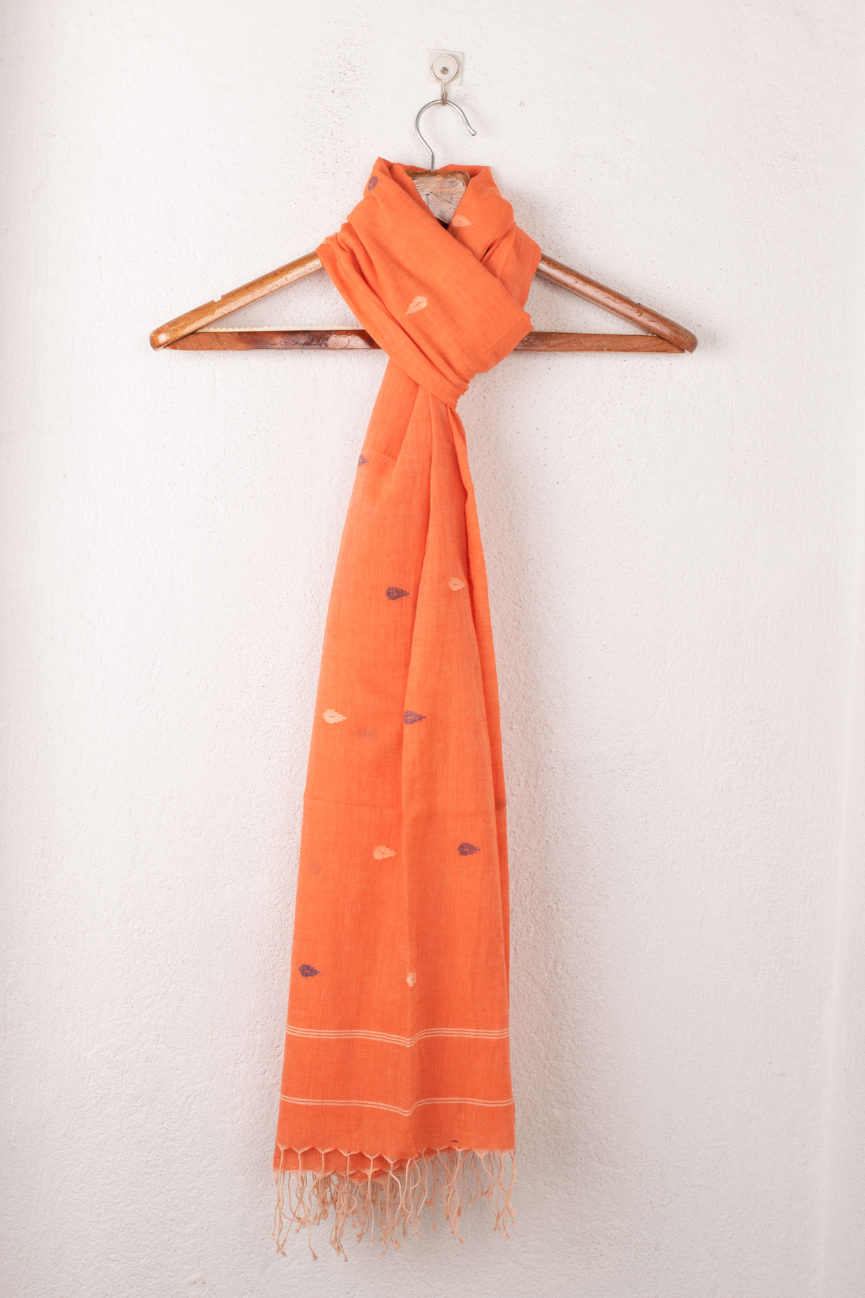 Handwoven Orange Scarf