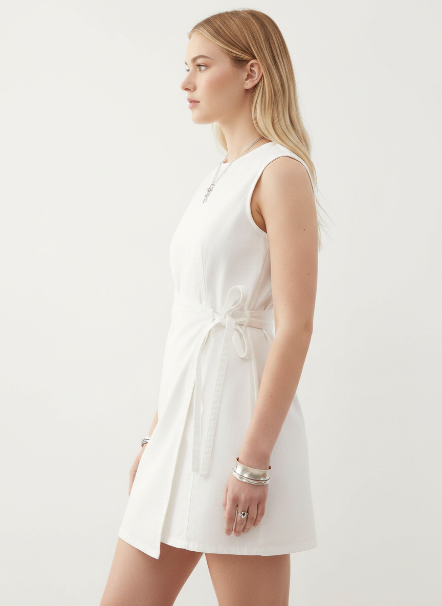 Shift Dress With Extra Panel
