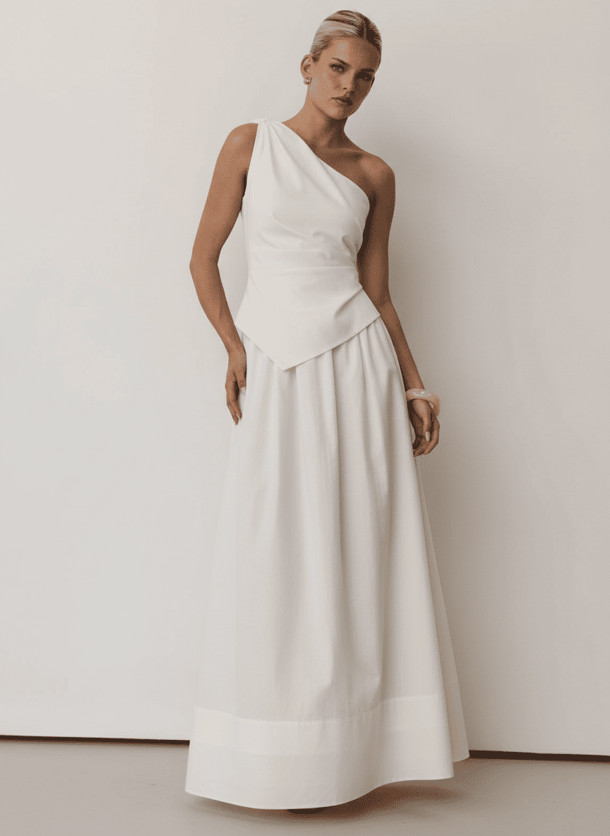 One Shoulder Top & Maxi Skirt Co-ord Set