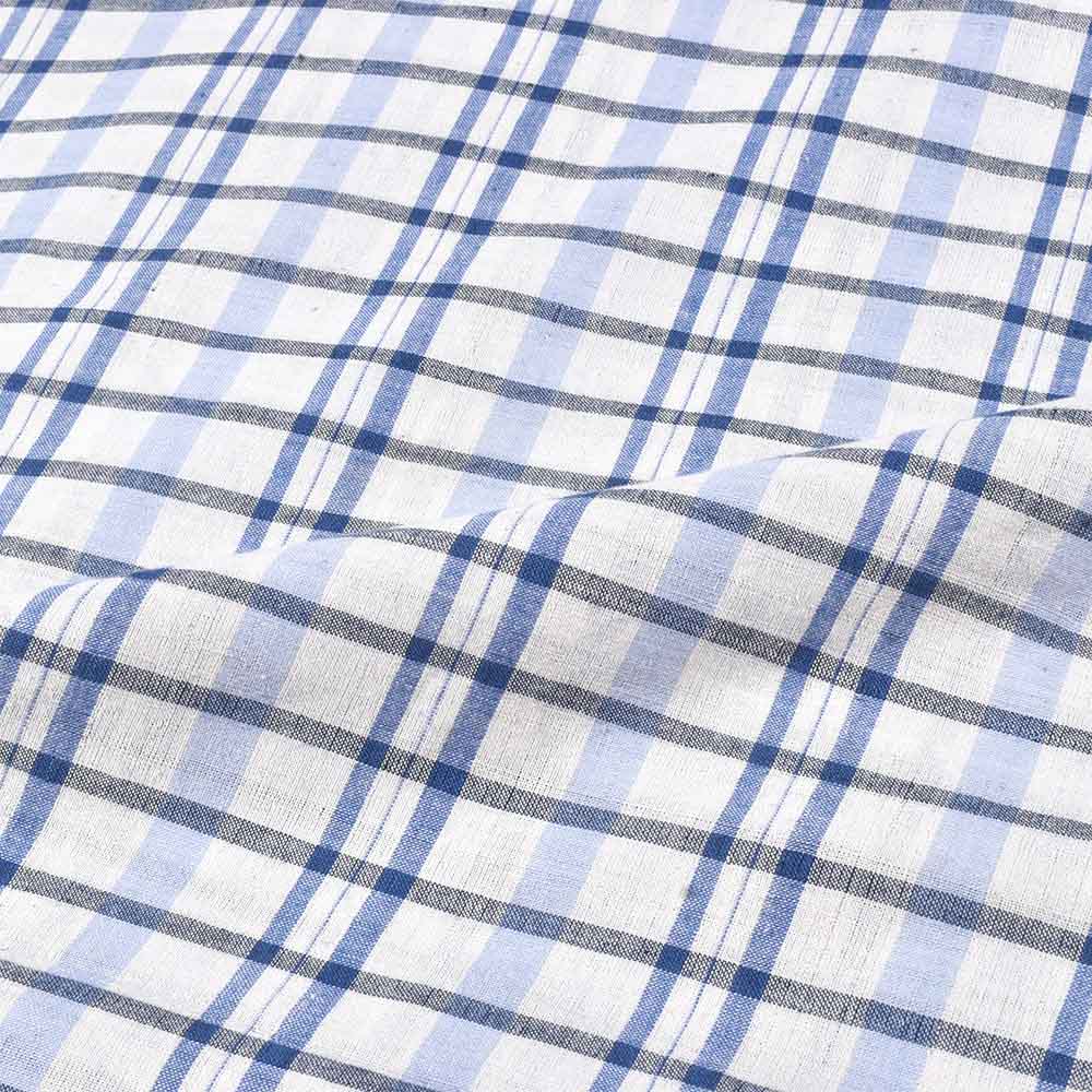 Check 94 GSM Multicolour Pure cotton Handwoven fabric