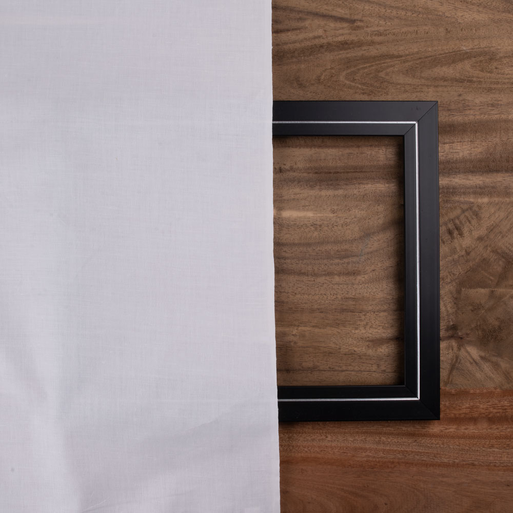 WHITE Calico KHADI COTTON 106 GSM FABRIC - BLEACHED, DYEABLE & 36