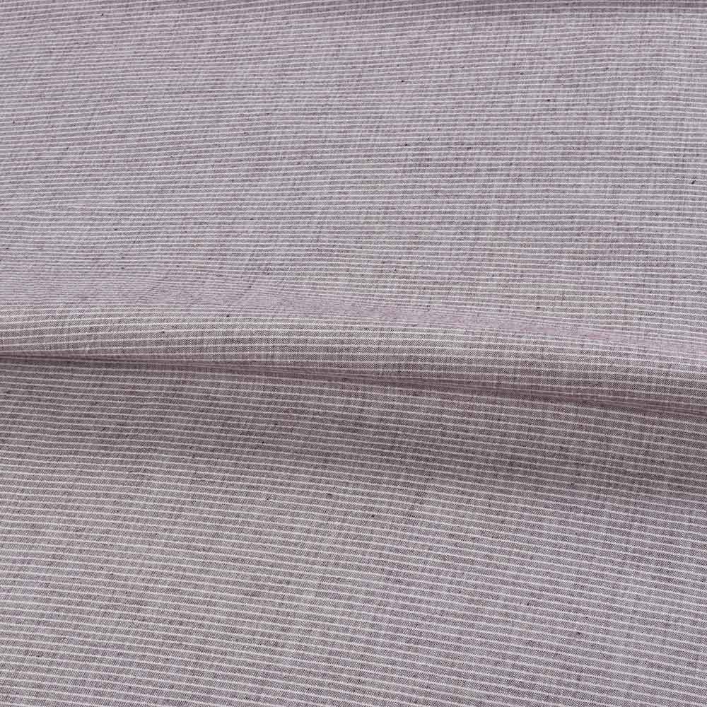 CHECK DARK BROWN PURE COTTON 93 GSM HANDWOVEN FABRIC