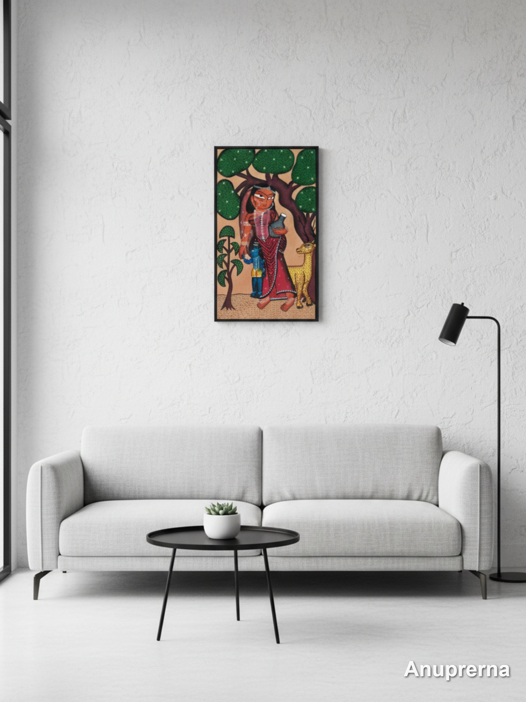 Krishna With Yashoda Maa Wall Art Decor