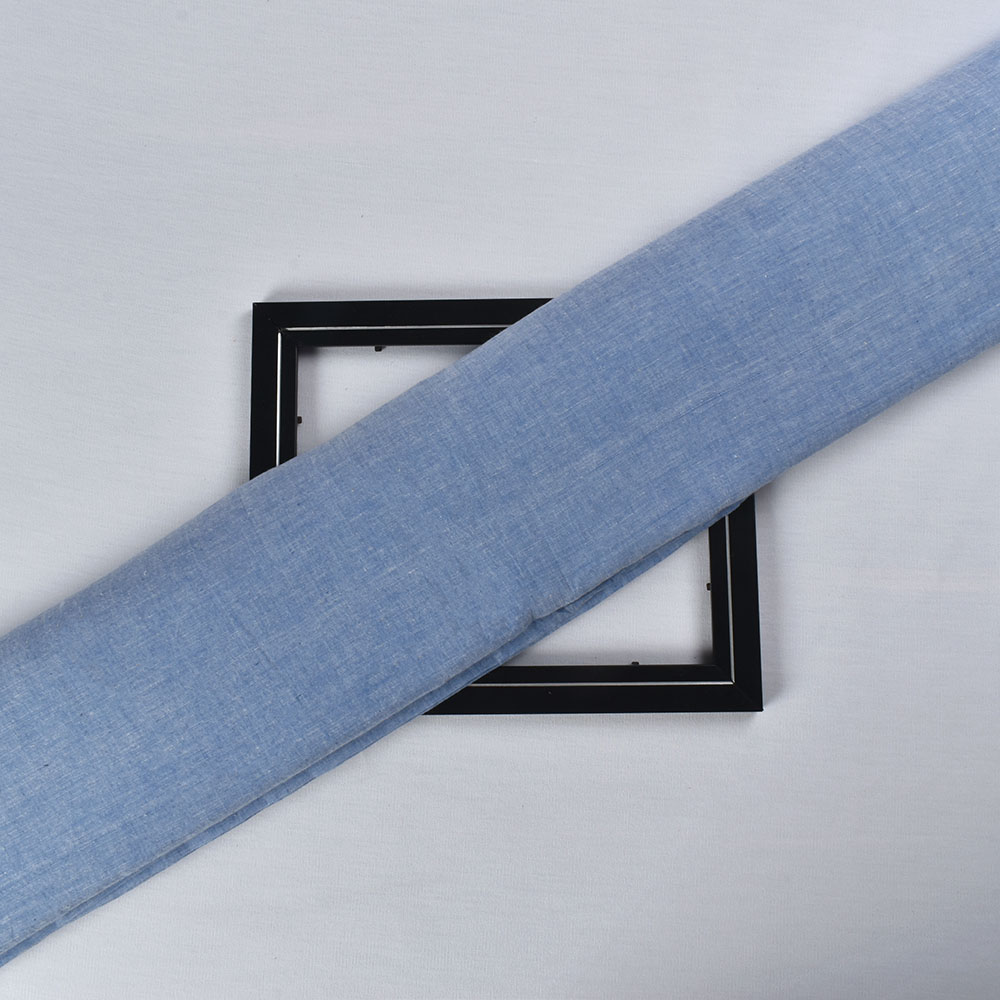 Handspun Khadi | Yarn Dyed Fabric | 75 GSM Design-Chambray