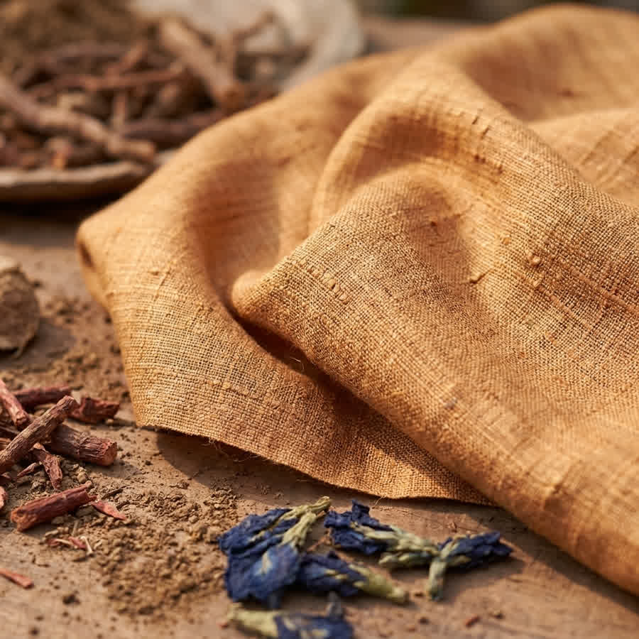Tussar Silk: The Wild 'Vanya' Silk and Its Unique Dye Affinity — Anuprerna handloom