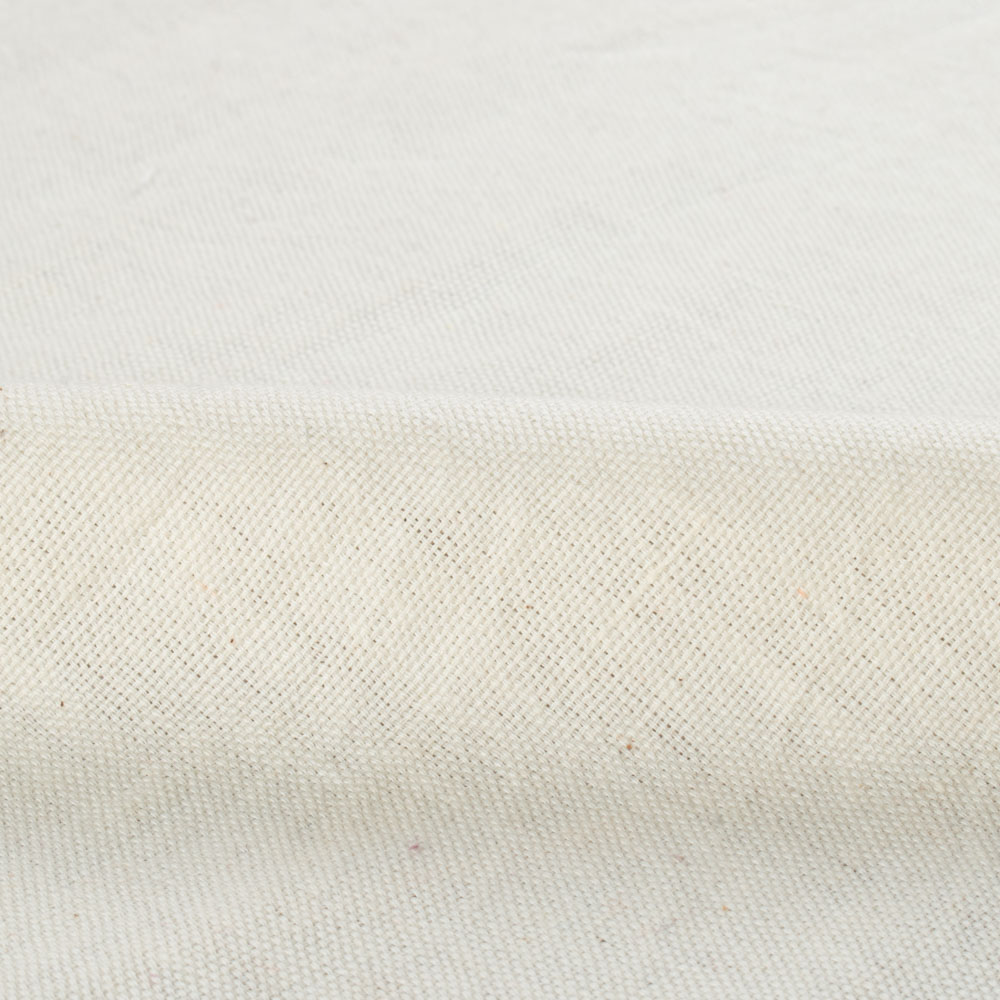 Plain Yellow Khadi 122 GSM Fabric - Handspun & Handwoven H18