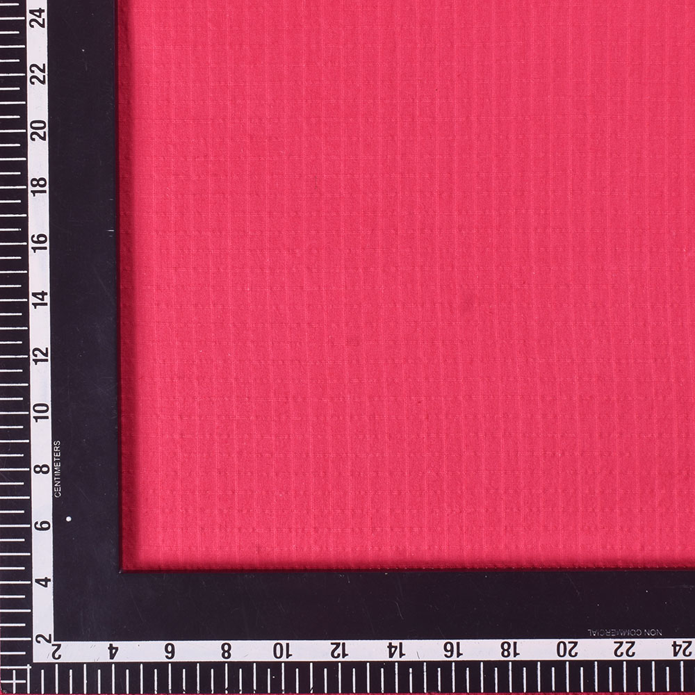 CHECK PINK PURE COTTON 115 GSM HANDWOVEN FABRIC