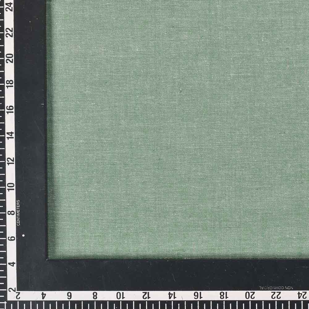 PLAIN GREEN PURE COTTON 88 GSM HANDWOVEN FABRIC