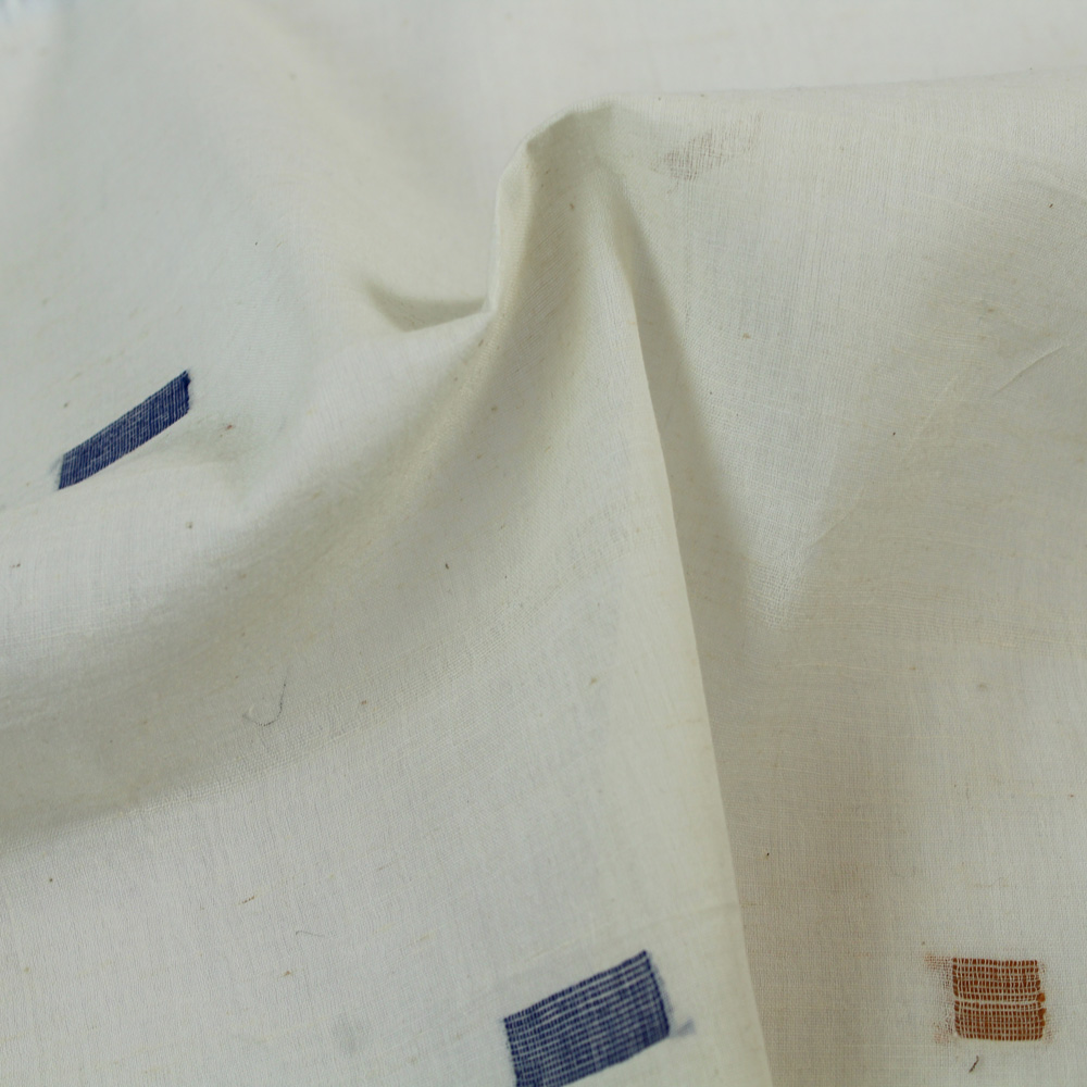 Geometric Cream Jamdani Pure Cotton 55 GSM Fabric 59