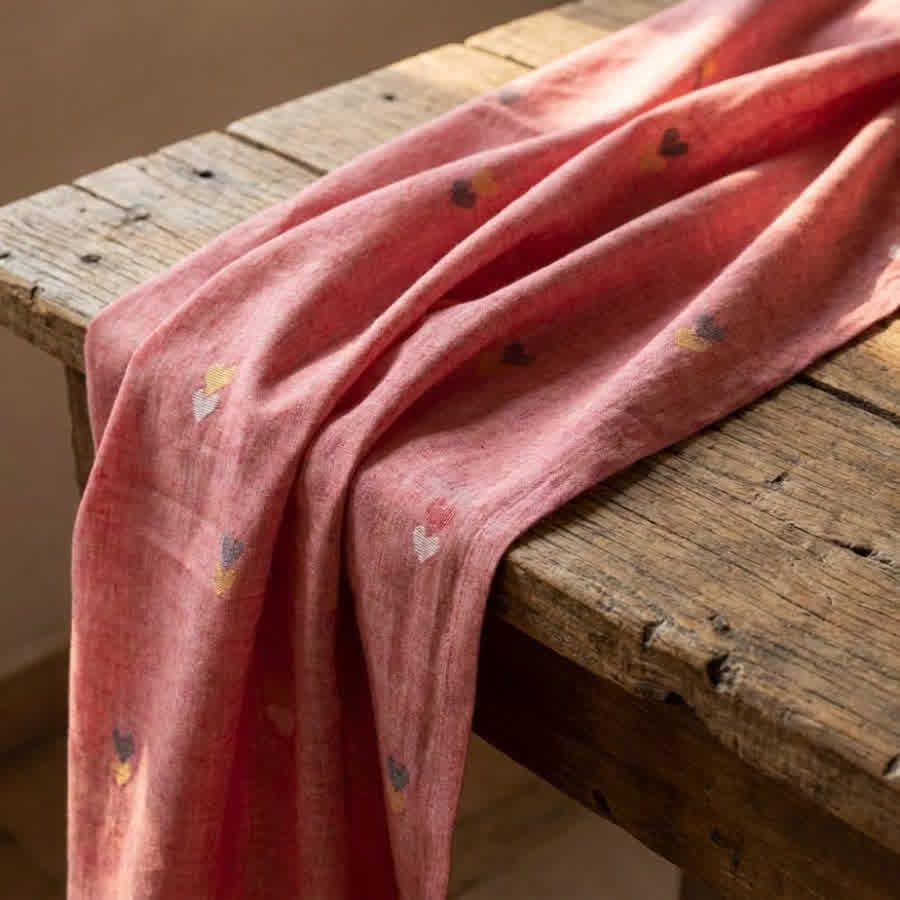 Cotton Jacquard Fabric: Breathability Meets Structural Elegance — Anuprerna handloom