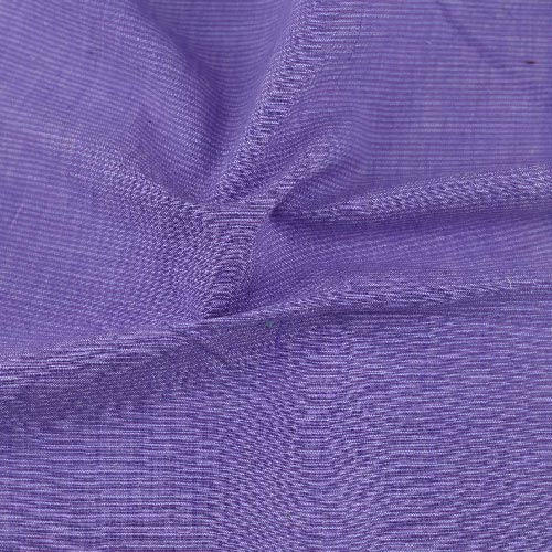 Chambray Purple Khadi Cotton 158 GSM Handwoven Fabric Mt11