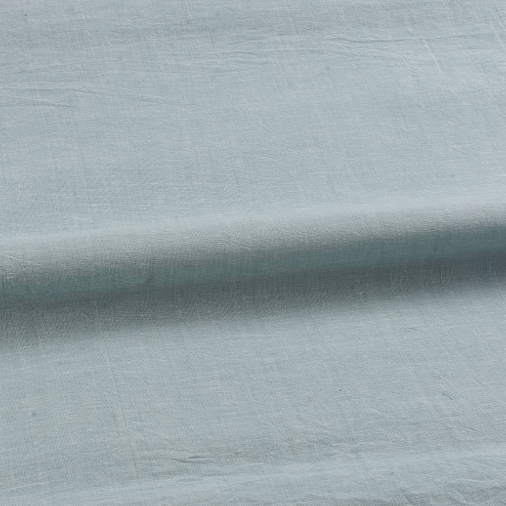 CHAMBRAY LIGHT GREEN KHADI COTTON 70 GSM HANDWOVEN FABRIC