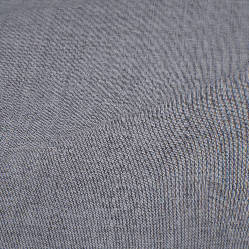 MELANGE GREY PURE COTTON 80 GSM HANDWOVEN FABRIC