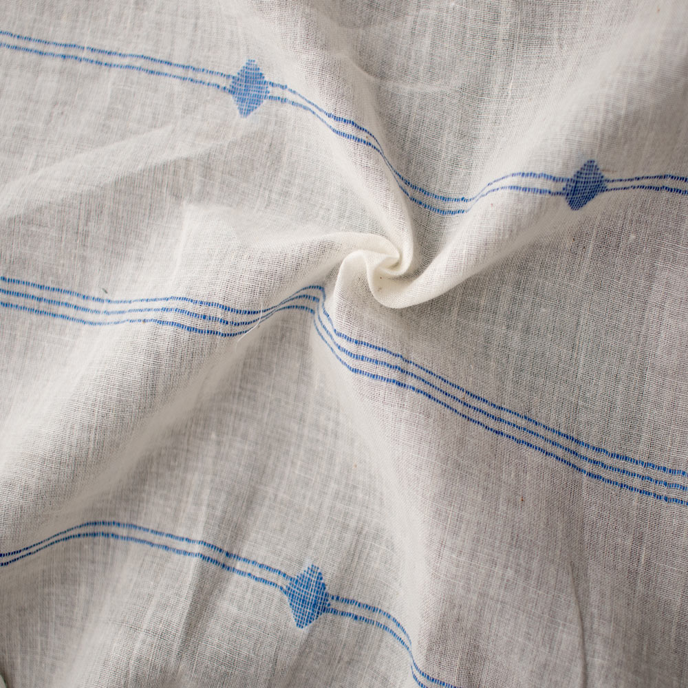 Geometric Cream Jamdani Pure Cotton 55 GSM Fabric 53
