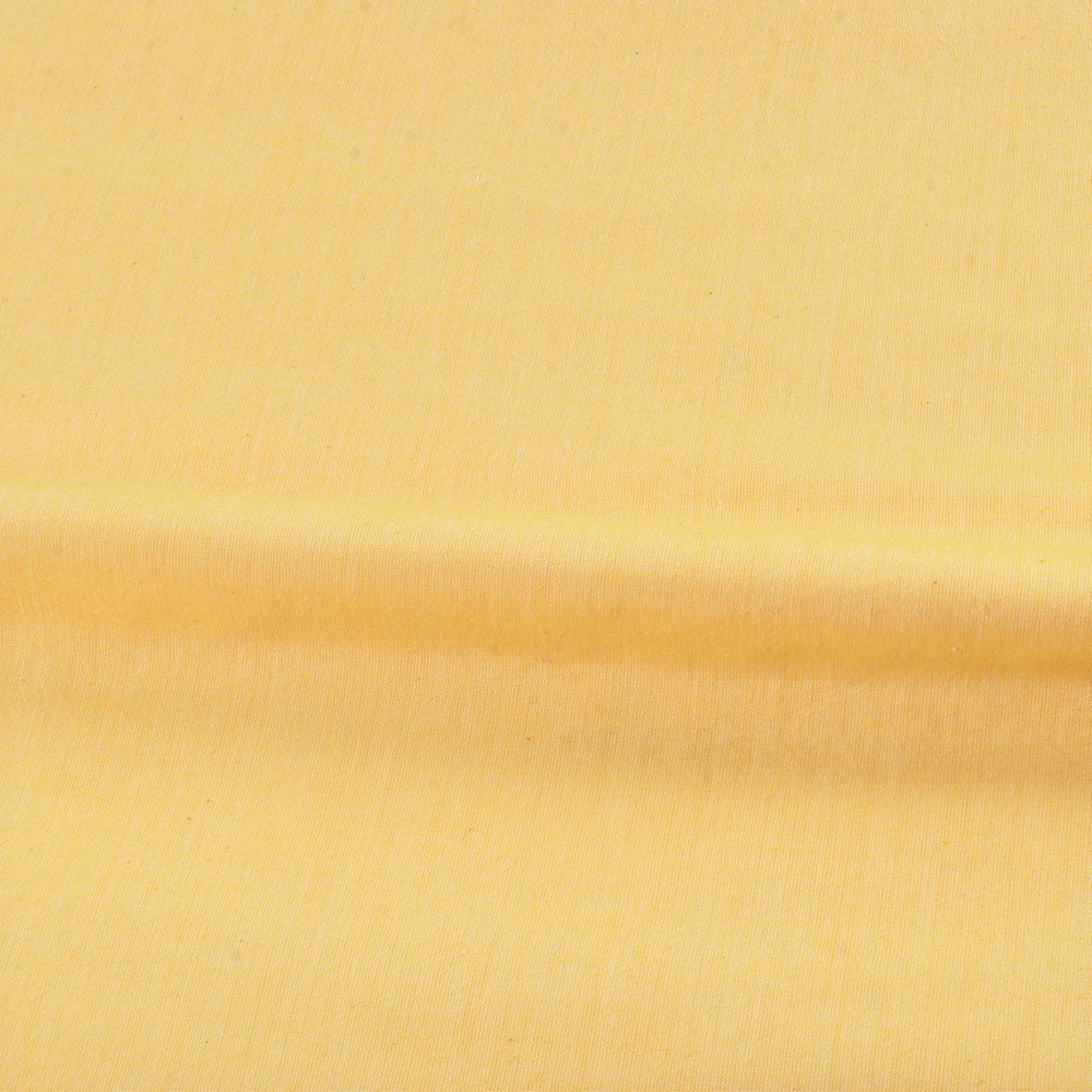 PLAIN YELLOW PURE COTTON 78 GSM HANDWOVEN FABRIC