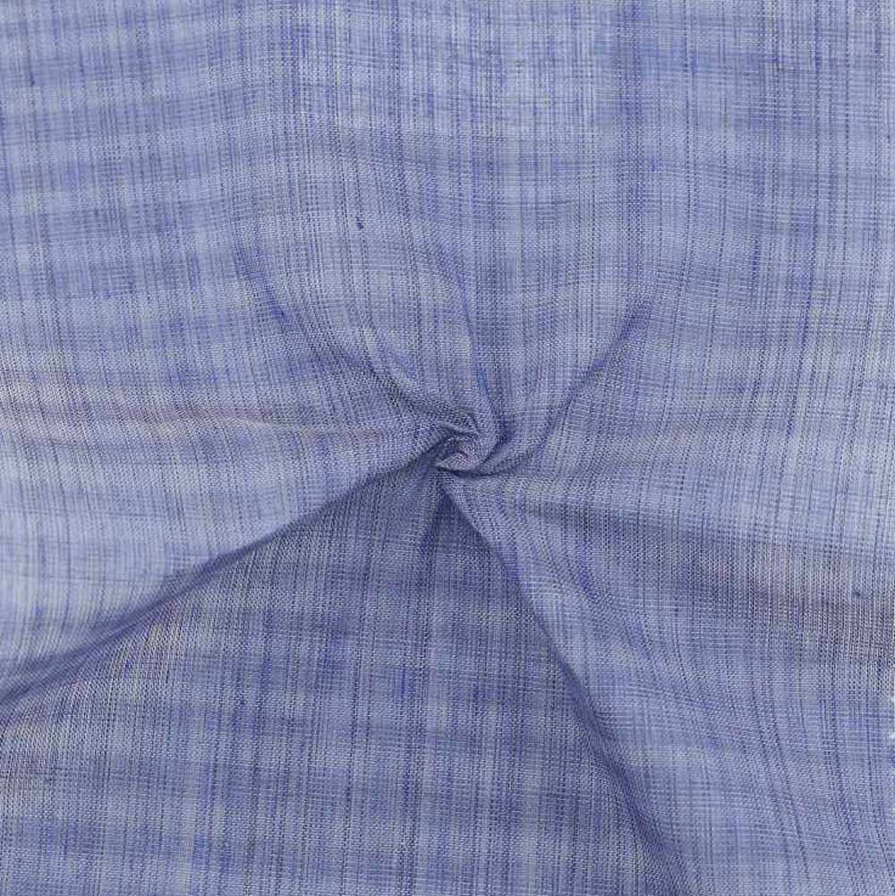 Stripe Blue Pure Cotton 64 GSM Handwoven Fabric C8