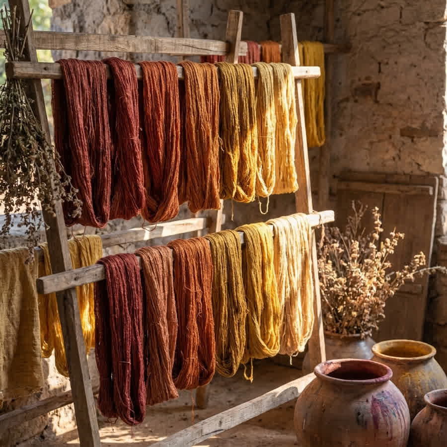 Cellulosic vs. Protein Fibers: Material Compatibility for Botanical Dyes — Anuprerna handloom