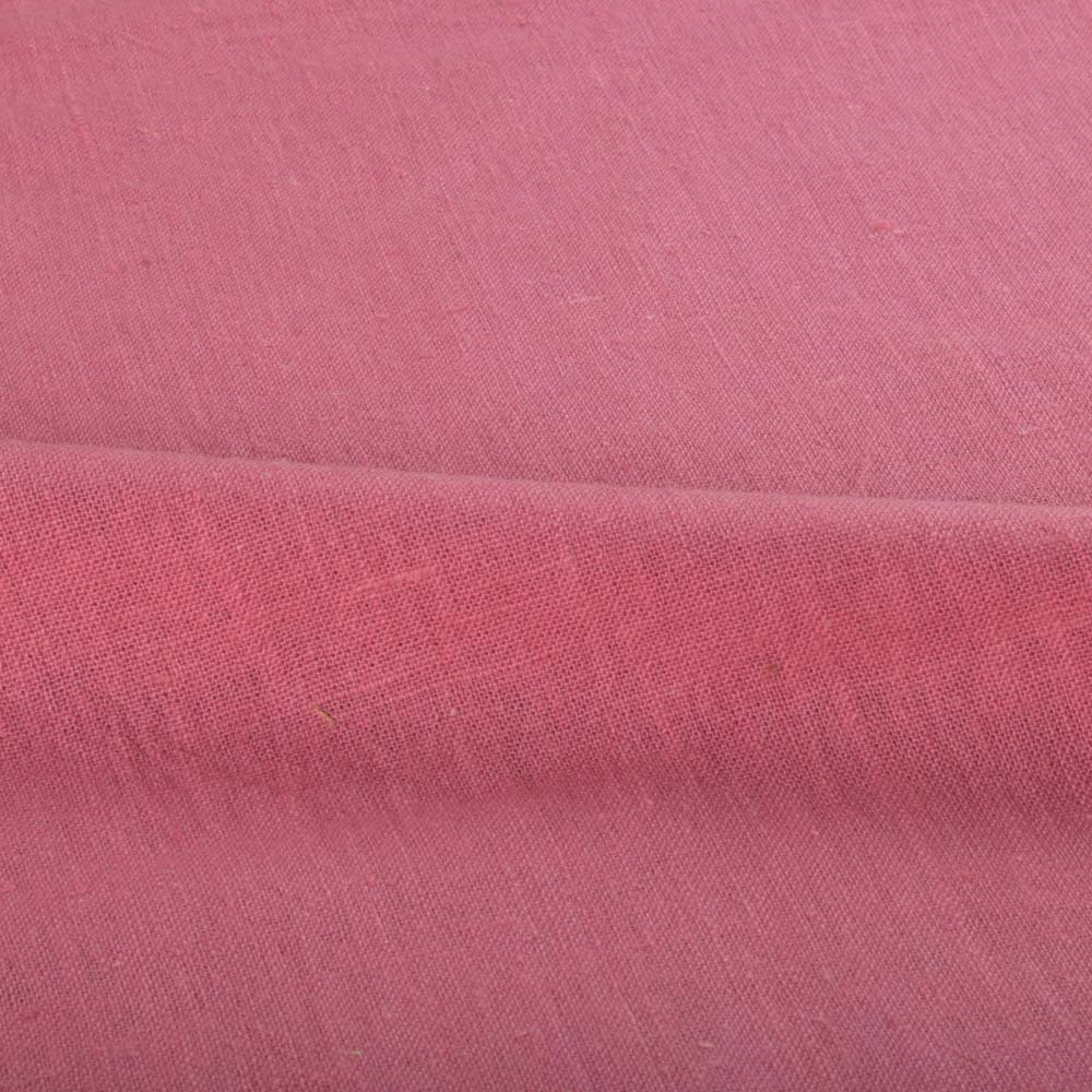 Plain Pink Khadi 120 GSM Fabric - Handspun & Handwoven