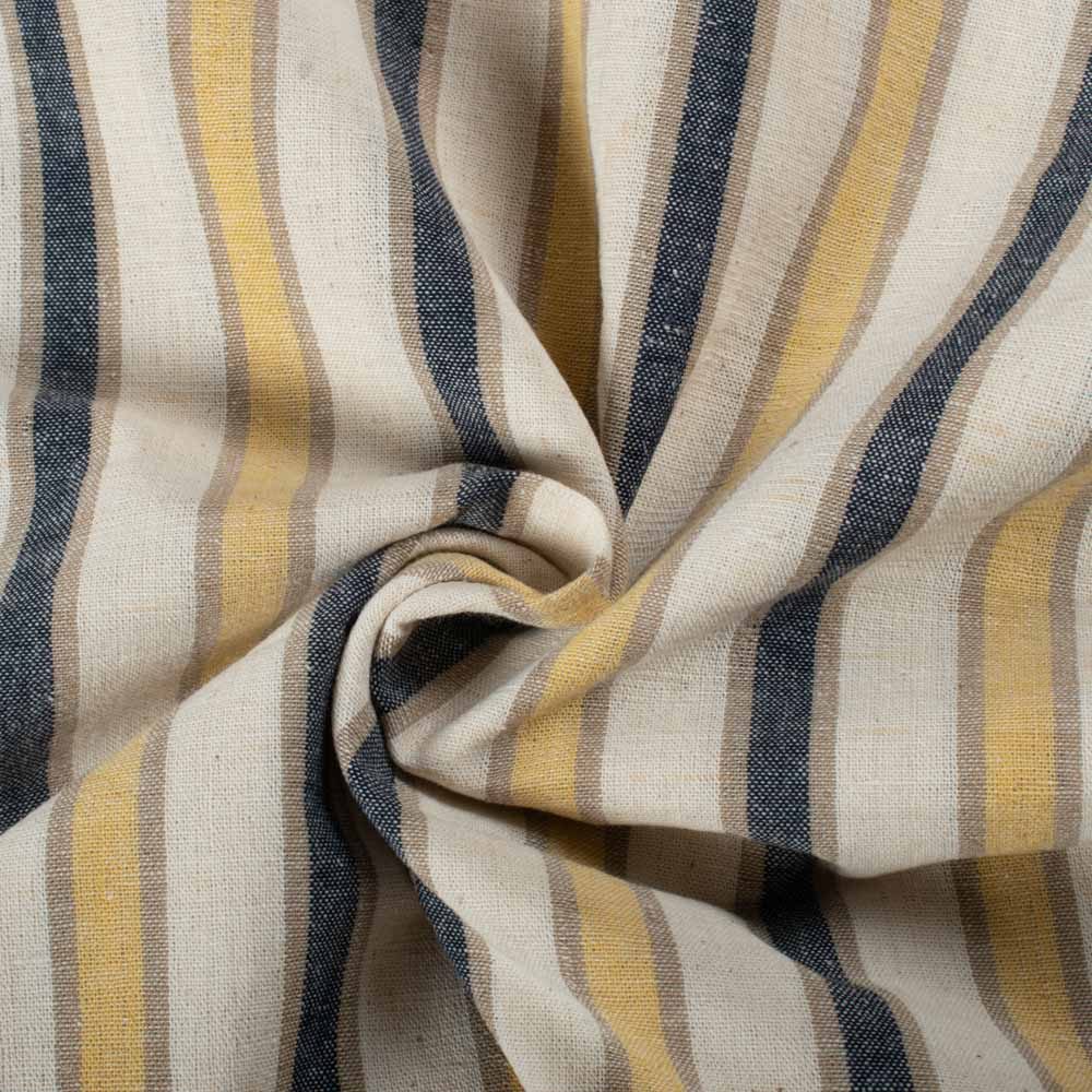 Stripe Multicolor Pure Cotton 130 GSM Handwoven Fabric 470