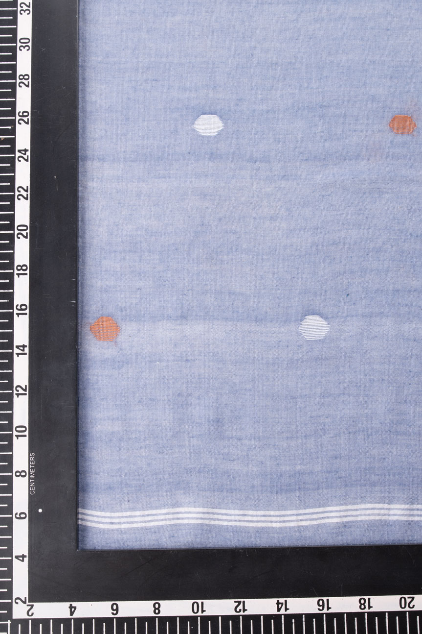 HANDWOVEN BLUE SCARF 93