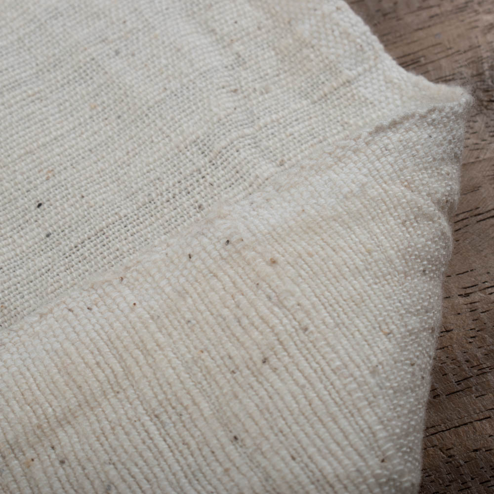Organic Pure Khadi Kala Cotton 225 GSM Handwoven Fabric