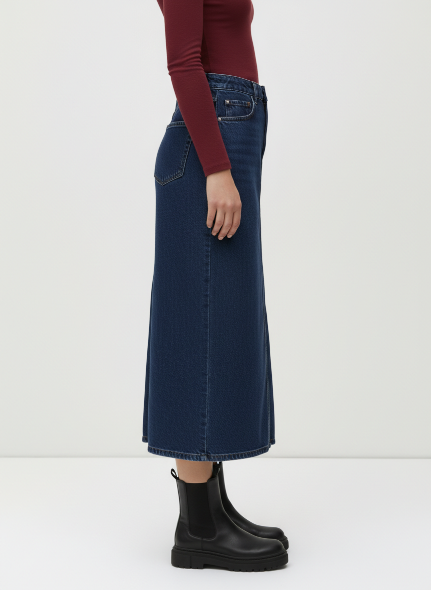 Side Split Sheath Skirt