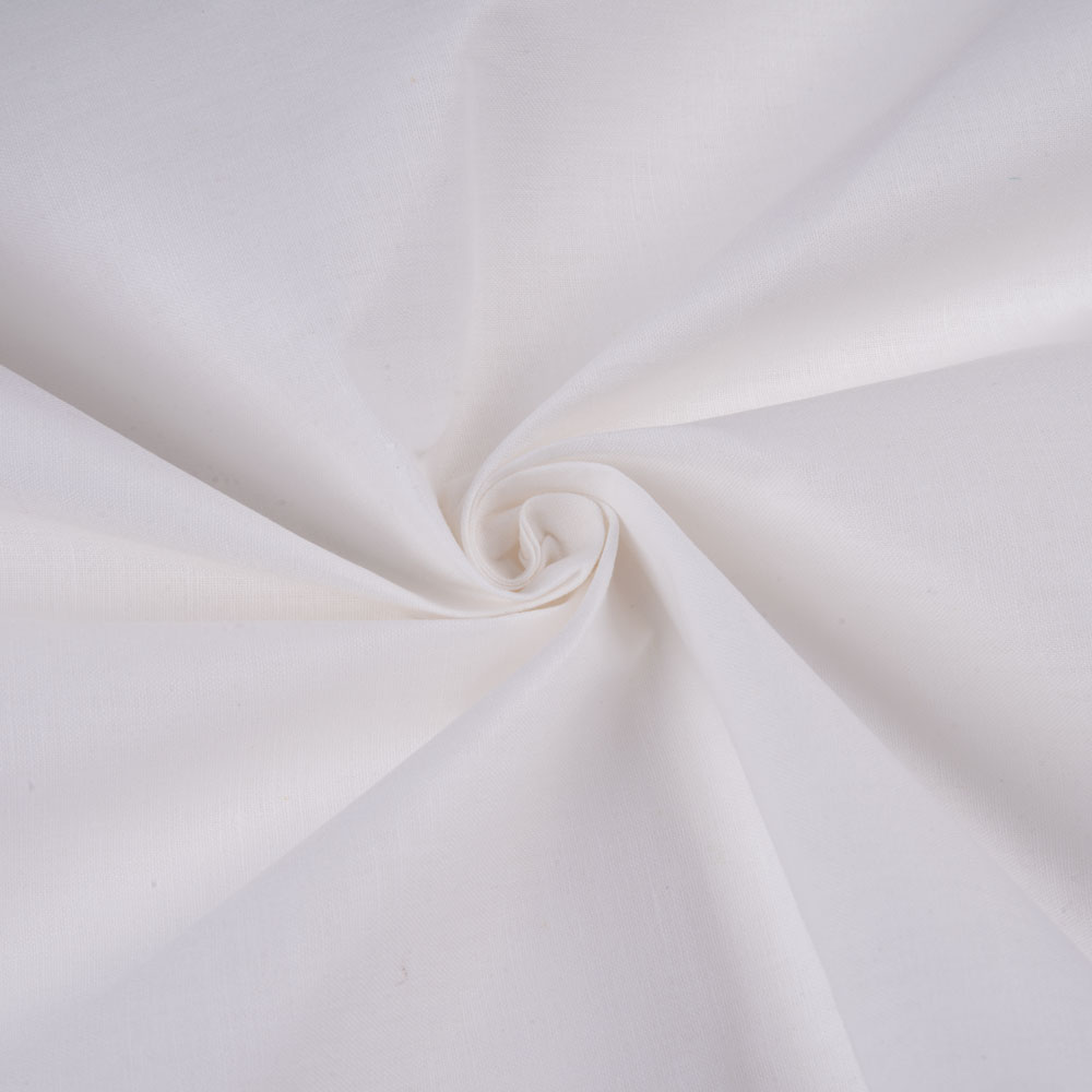WHITE Calico KHADI COTTON 112 GSM FABRIC - BLEACHED, DYEABLE & 36