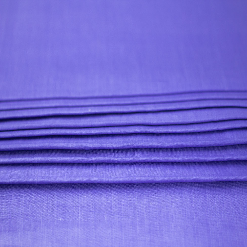 CHAMBRAY PURPLE KHADI COTTON 97 GSM HANDWOVEN FABRIC