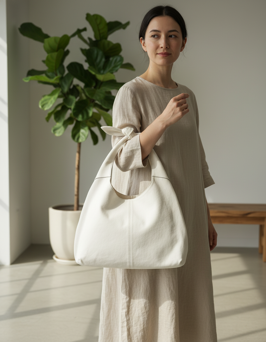 Tie Up Tote Bag