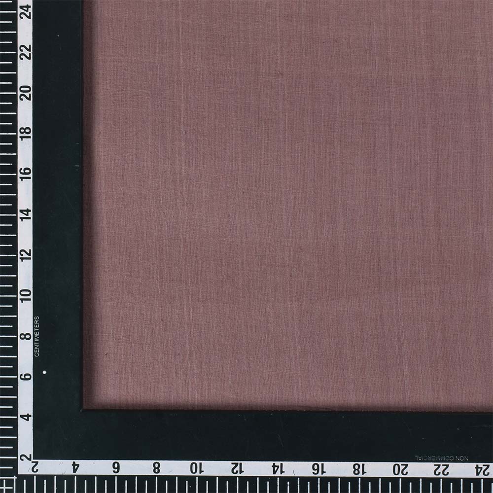 PLAIN BROWN KHADI COTTON 67 GSM HANDWOVEN FABRIC