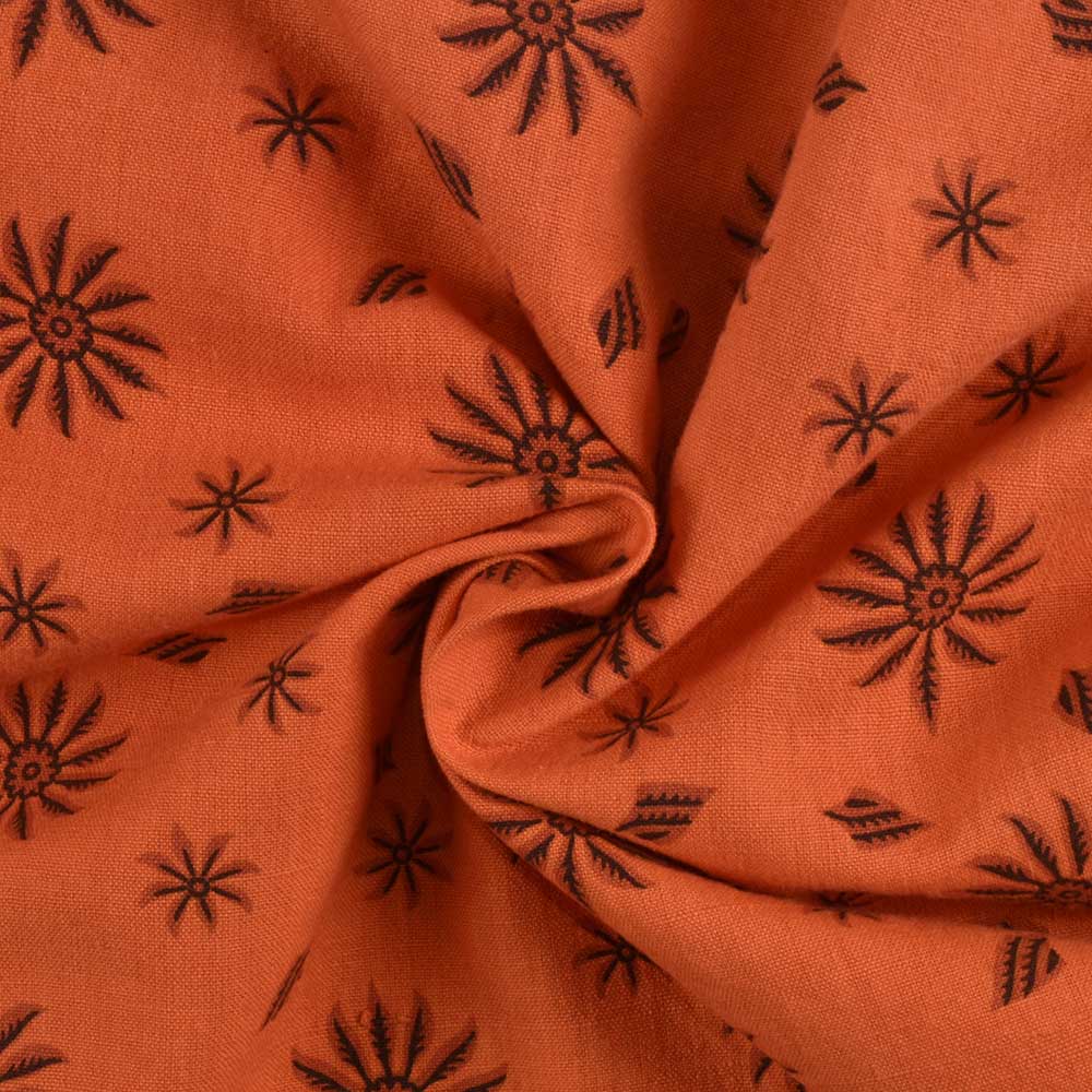 Cotton Block Print 125 GSM Fabric 