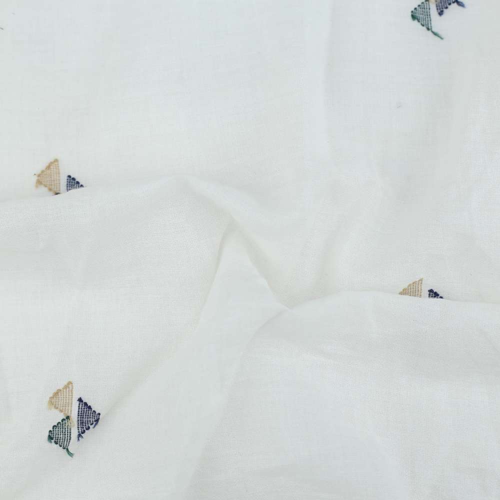 JAMDANI (HANDLOOM EMBROIDERY) | PURE COTTON ORGANDY 53 GSM FABRIC