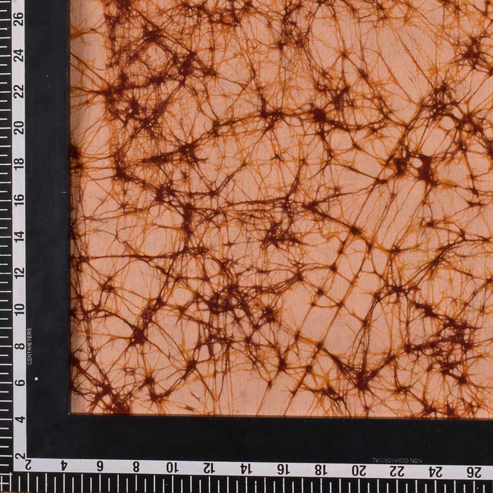 ABSTRACT YELLOW BATIK COTTON 110 GSM FABRIC - HAND PRINTED 06