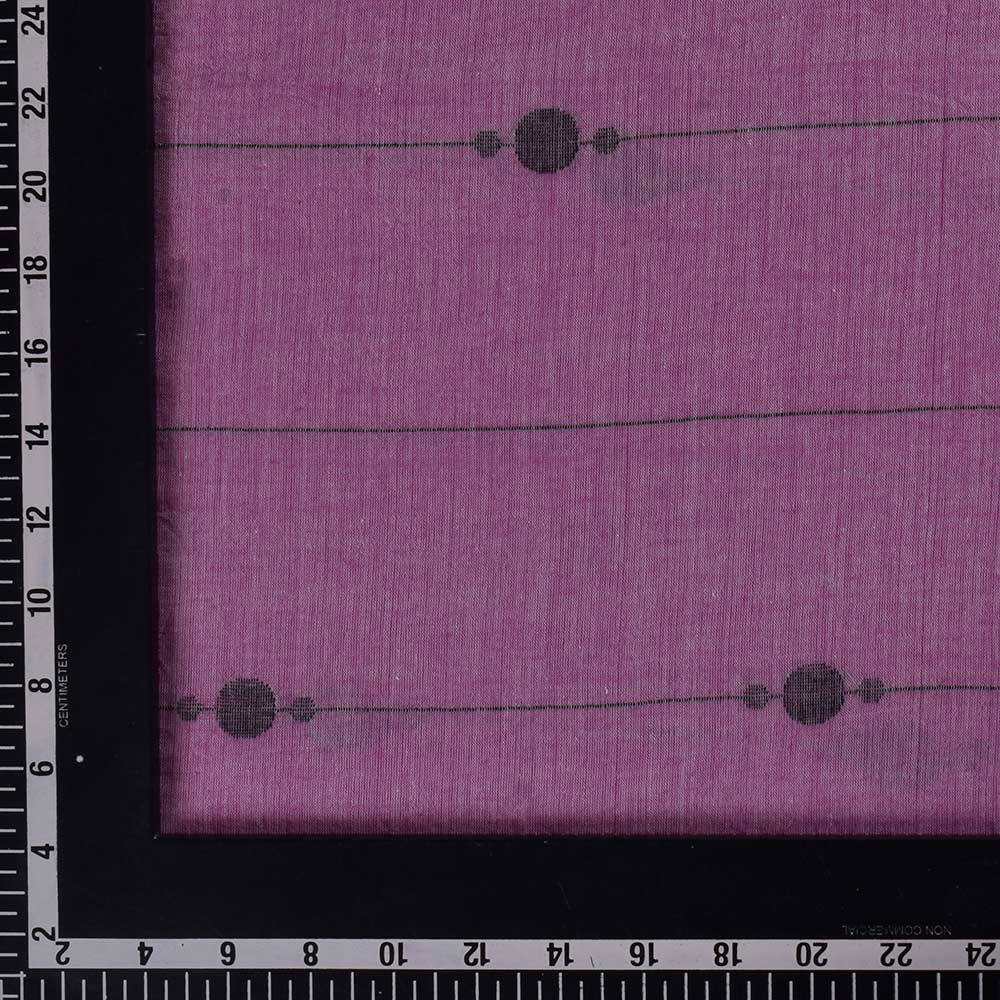 GEOMETRIC PINK JAMDANI PURE COTTON 64 GSM HANDWOVEN FABRIC