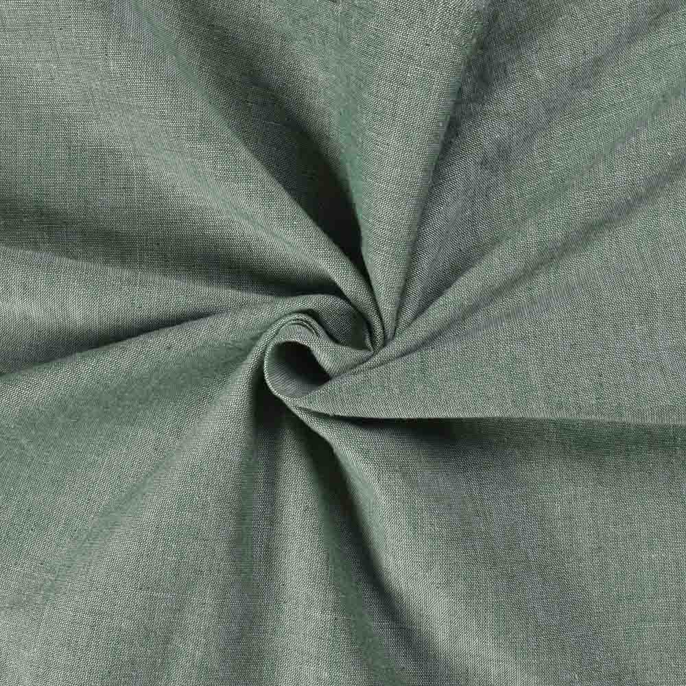 Solid Light Green Cross Color Khadi Cotton 130 GSM Handwoven Fabric