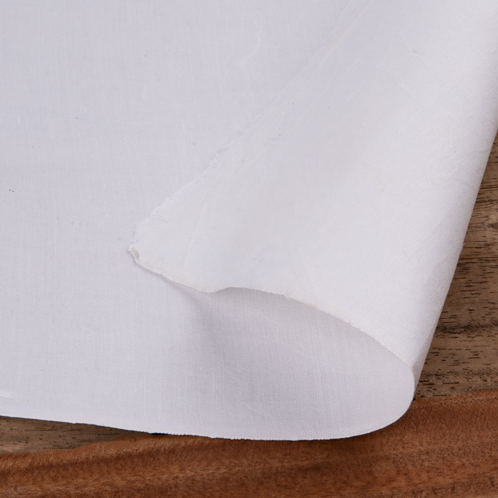 WHITE Calico KHADI COTTON 102 GSM FABRIC - BLEACHED, DYEABLE & 36