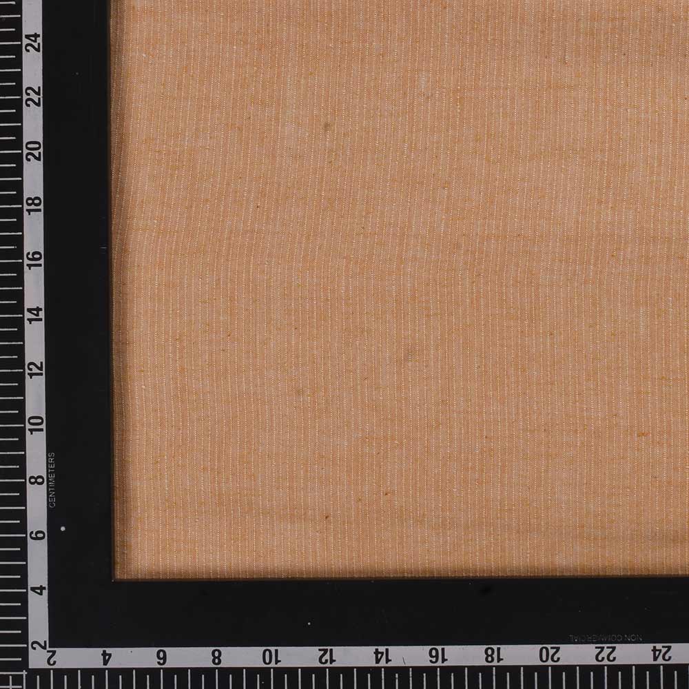 STRIPE ORANGE PURE COTTON 100 GSM HANDWOVEN FABRIC