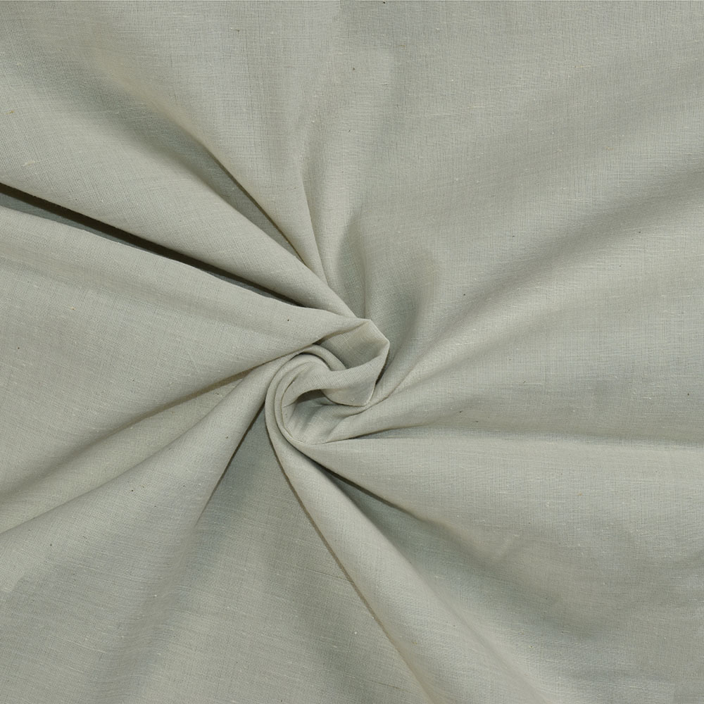 Chambray Grey Khadi Cotton 62 GSM Handwoven Fabric