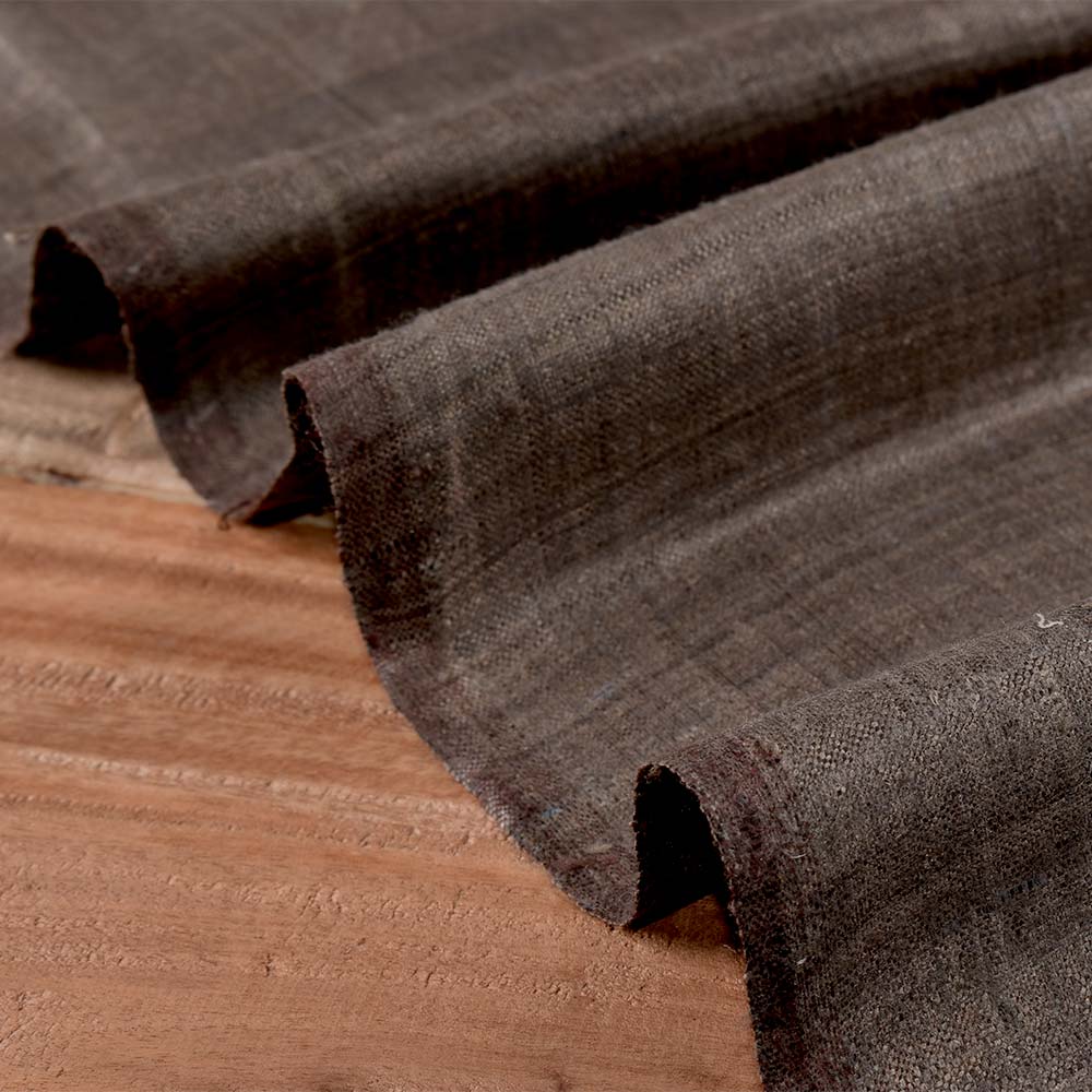 PLAIN BROWN PURE MATKA 110 GSM HANDWOVEN FABRIC 21