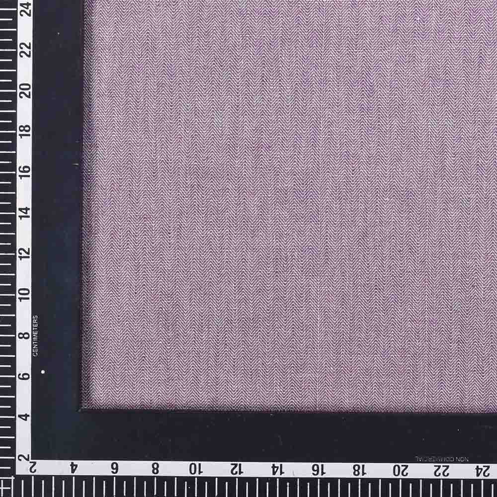 HERRINGBONE TWILL MAGENTA PURE COTTON 97 gsm HANDWOVEN FABRIC