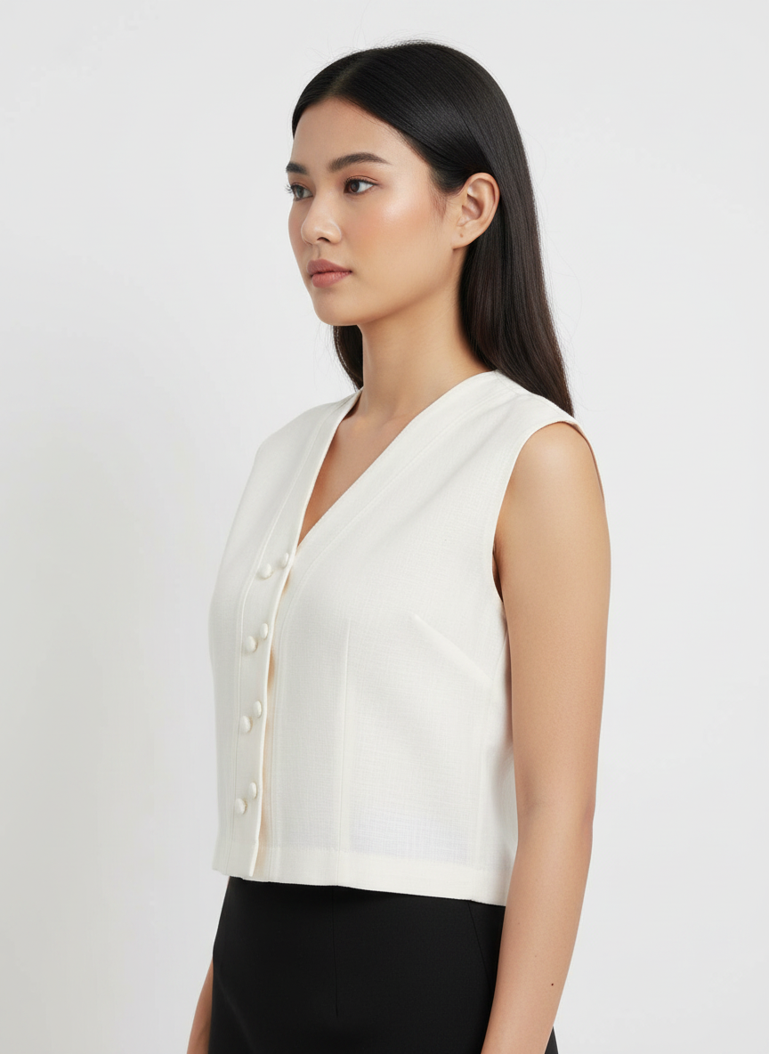 Double Buttoned Top