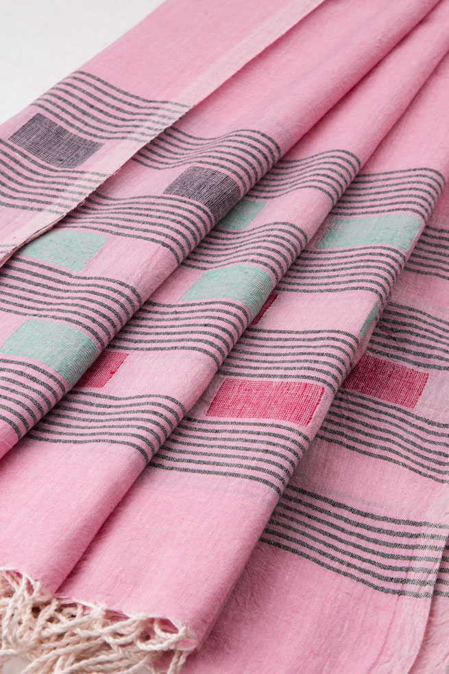 HANDWOVEN PINK SCARF