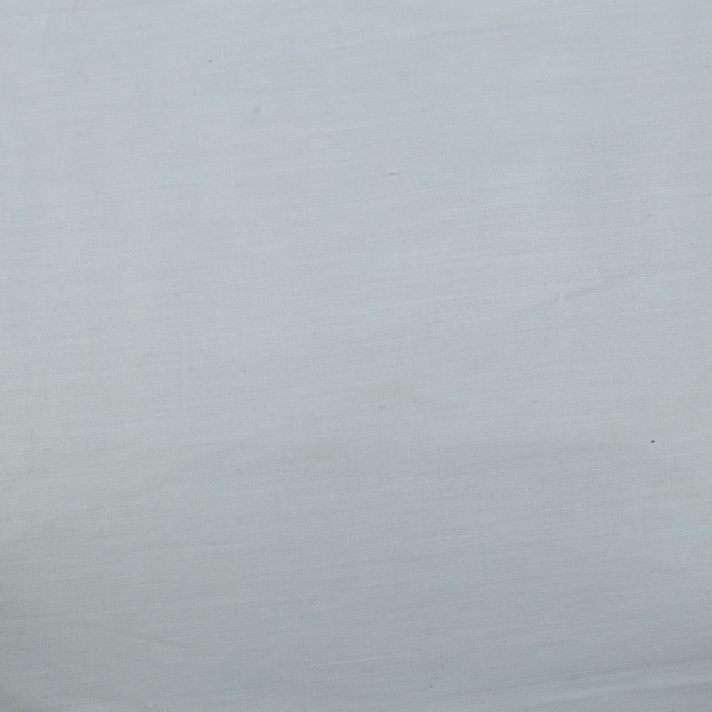 WHITE KHADI COTTON 138 GSM FABRIC - BLEACHED WHITE & DYEABLE