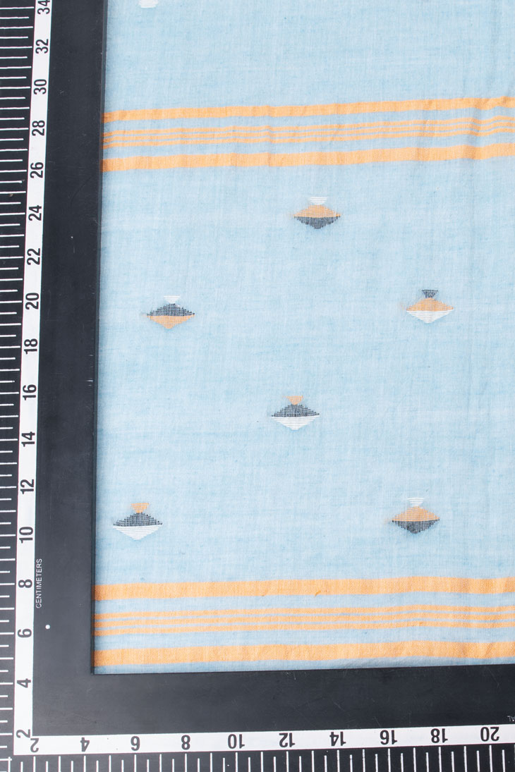 HANDWOVEN BLUE SCARF 96