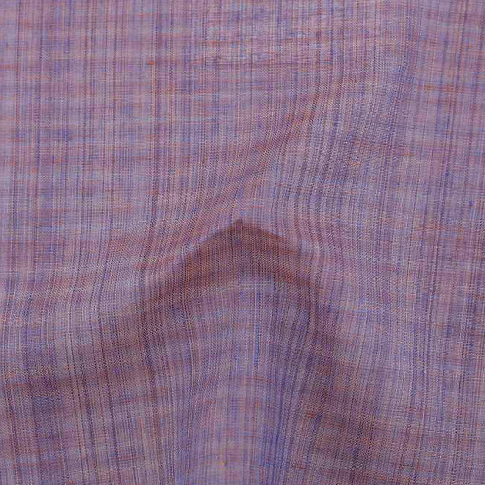 Stripe Purple Pure Cotton 64 GSM Handwoven Fabric C13