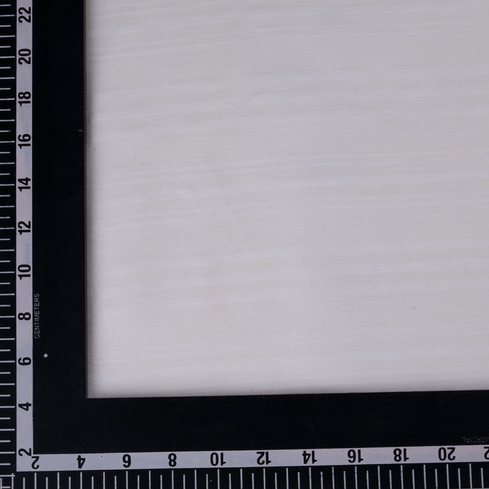 WHITE STRIPE COTTON 77 GSM FABRIC - BLEACHED WHITE & DYEABLE G