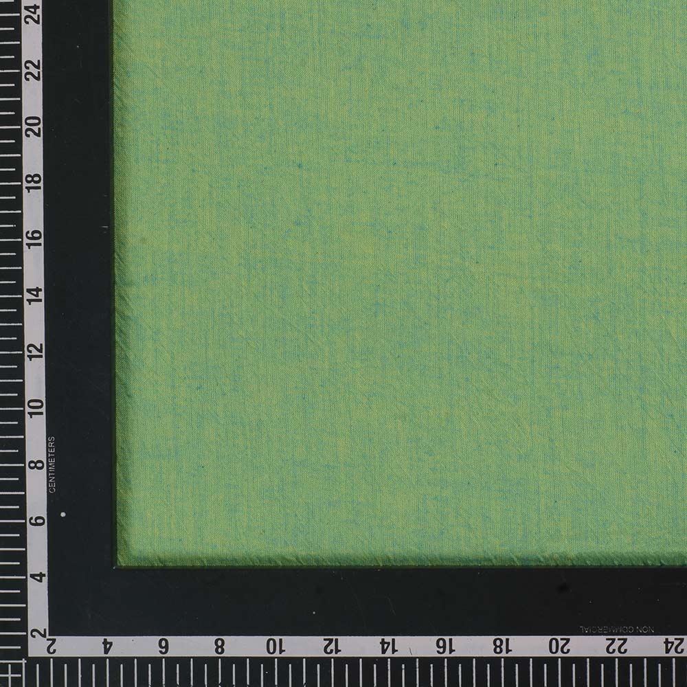 PLAIN GREEN PURE COTTON 78 GSM HANDWOVEN FABRIC AK24