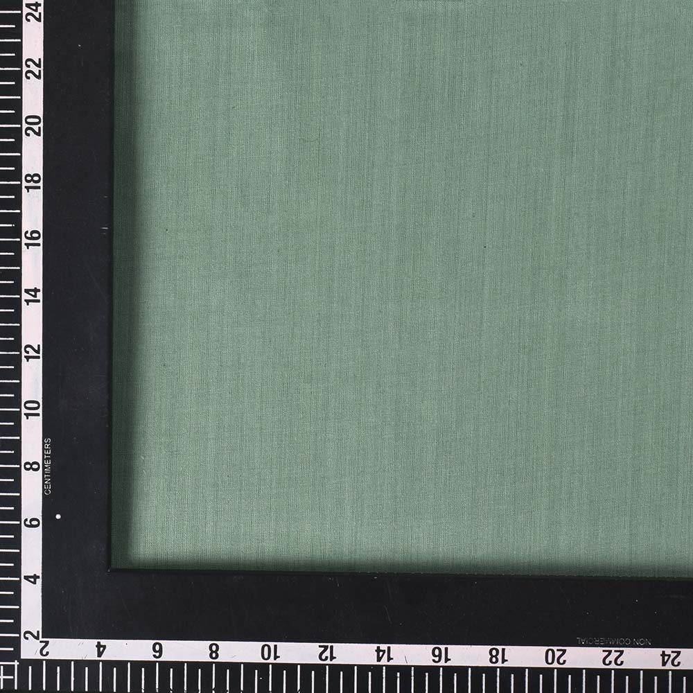 PLAIN GREEN PURE COTTON 92 GSM HANDWOVEN FABRIC AK18